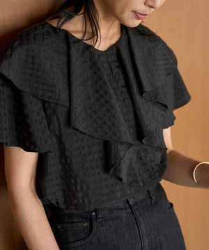 ライトシアー ラッフルブラウス