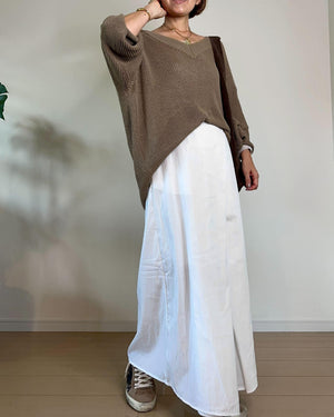 ラップ風ロングスカート