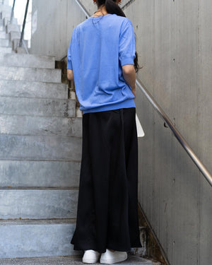 微光沢サテンナロースカート