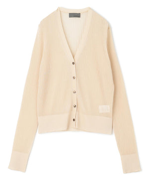 シアー リブ ニット カーディガン（uncrave STANDARD）