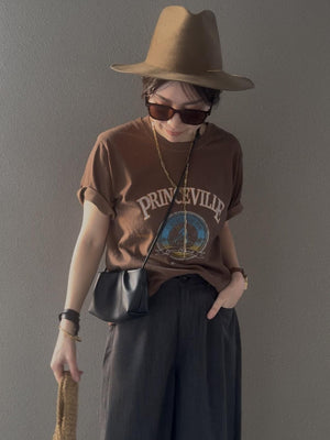 ヴィンテージライクPRINCEVILLEロゴTシャツ
