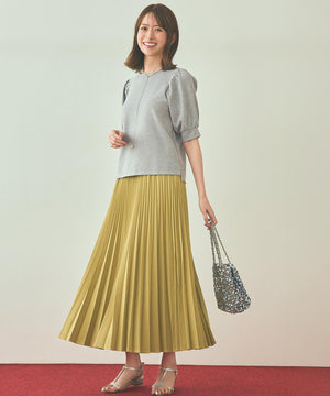 ウーステッドエステル  プリーツスカート