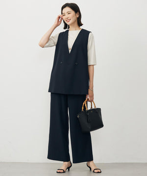 Light ジョーゼット ワイド パンツ