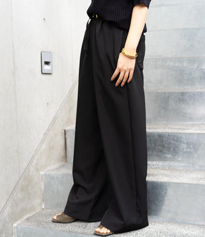 ウエストドロストイージーワイドパンツ
