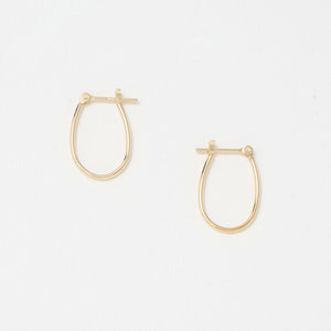 K10 パイプ オーバル フープピアス