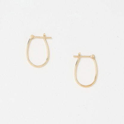 K10 パイプ オーバル フープピアス