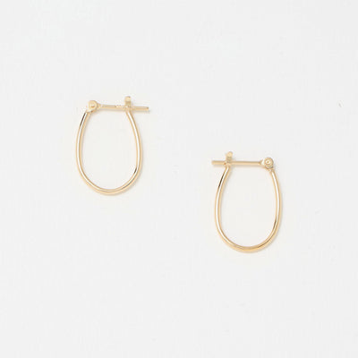 K10 パイプ オーバル フープピアス