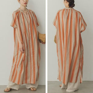 スラブコットンワンピース