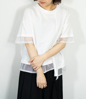 メッシュデザインTシャツ