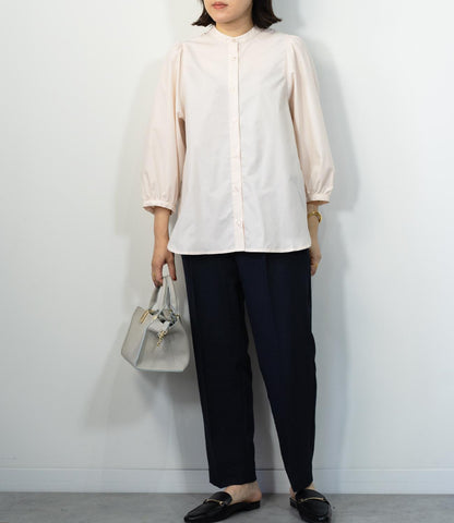 ギャザースリーブブラウス