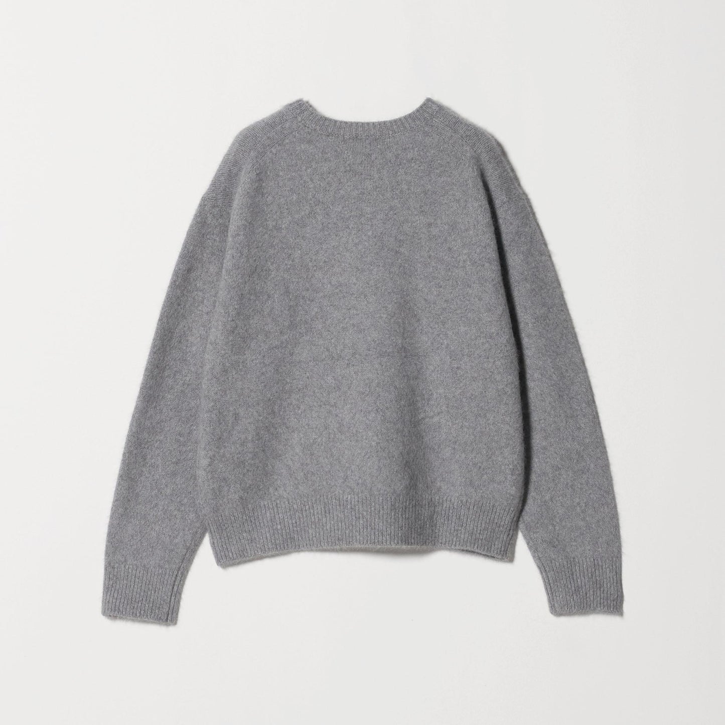 フォックスカシミヤブレンド クルーネックニットプルオーバー