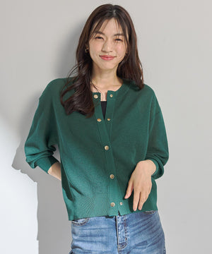 シアーニットショートカーディガン