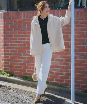 23区DENIM ストレッチ ワイドパンツ