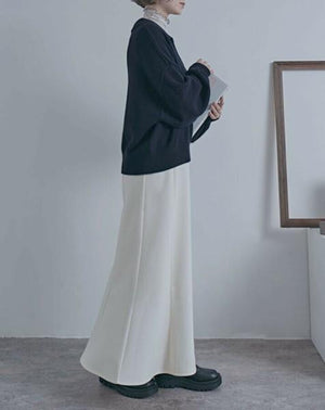 スキッパーニットプルオーバー