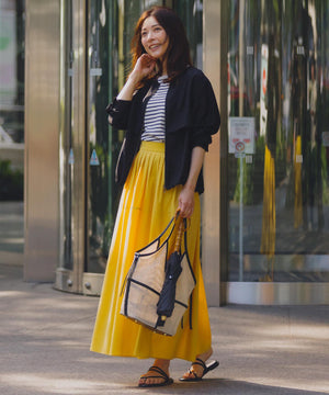 リヨセルナイロンワッシャー ノーカラーブルゾン