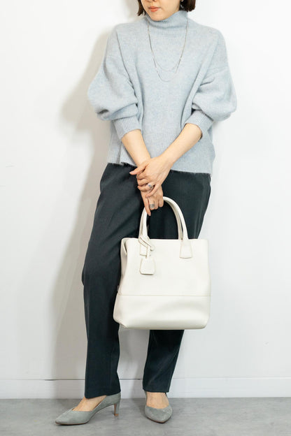 FOX混ボリュームスリーブニット