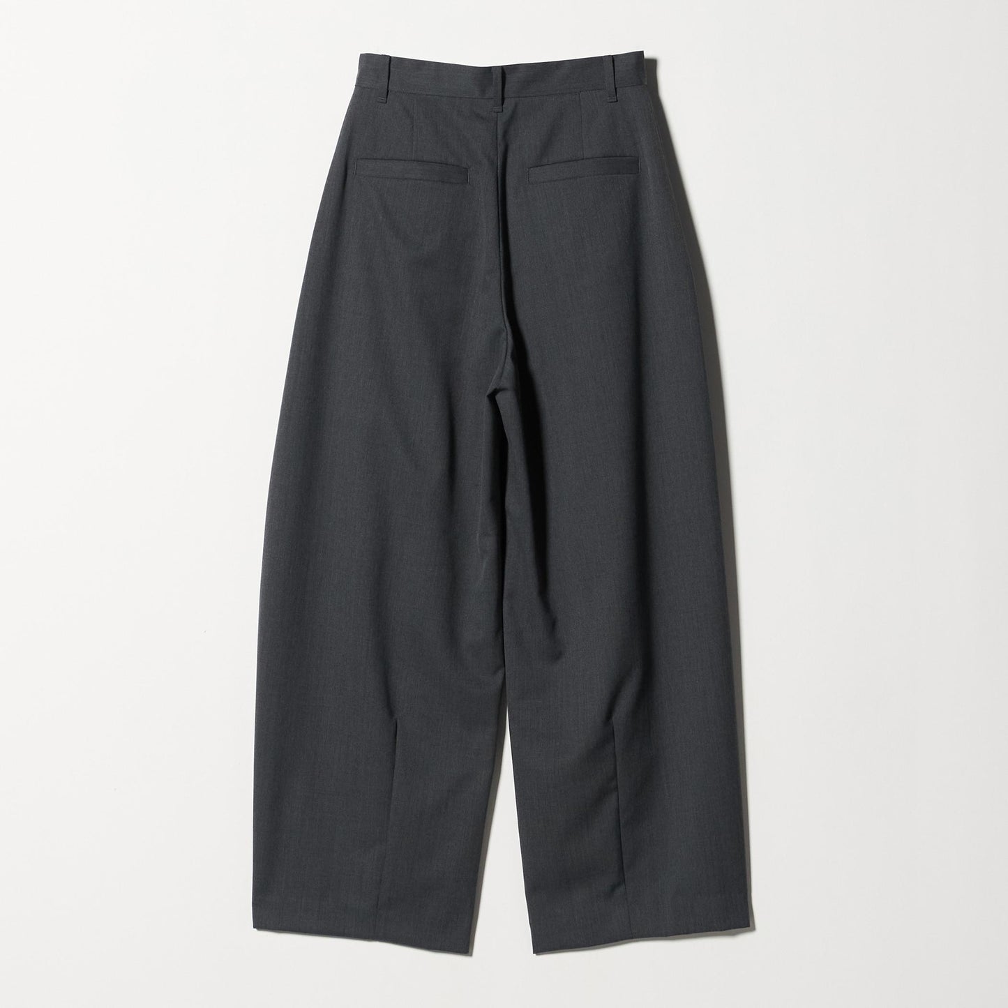 毛ポリエステル カーブパンツ ウォッシャブル