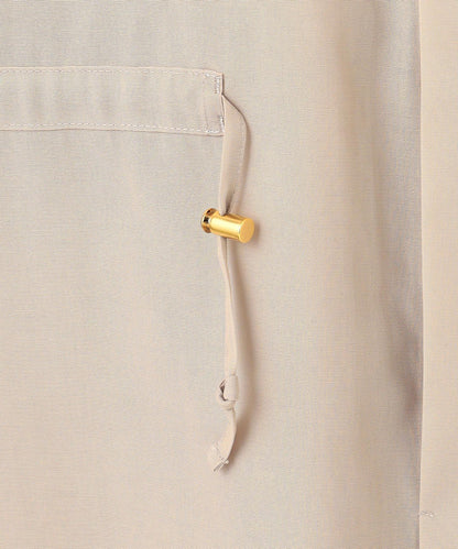 ライトシアーマットクロス ミリタリーディティール シャツ