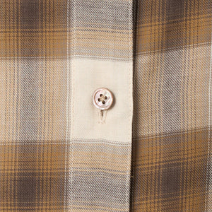 ［size SHORTあり］シアー チェック シャツ