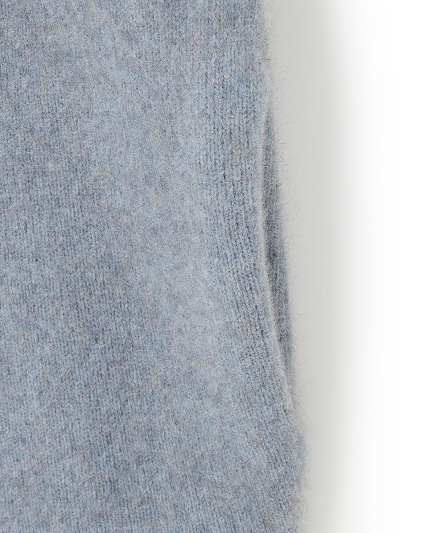 ラクーンブレンドダブルフェイス ニット アウター