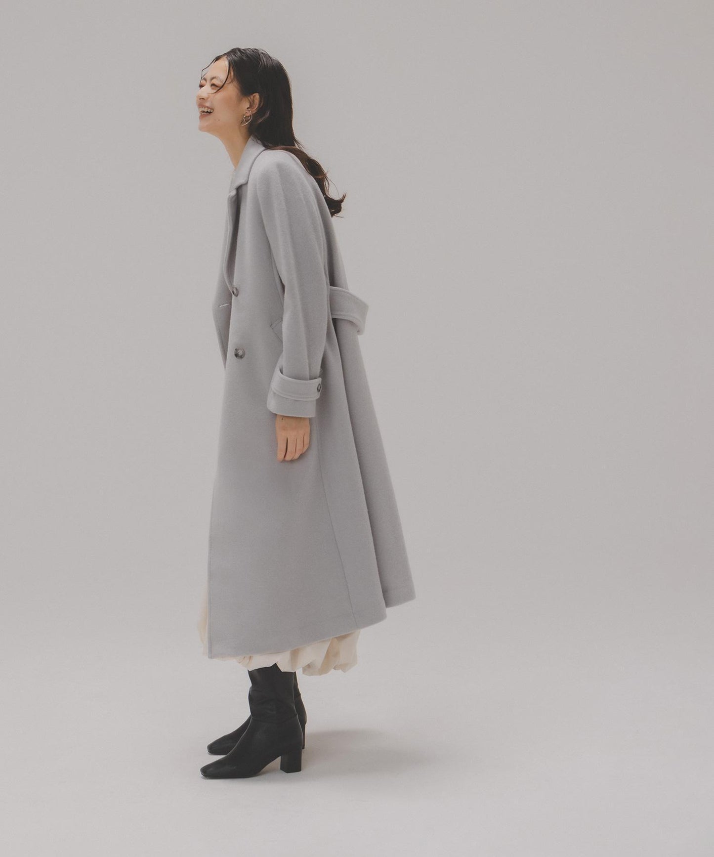 ビッグカラーダブルチェスターコート