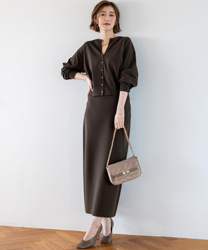 スエード キルティング ショルダーバッグ