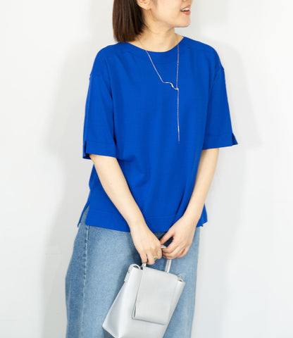 ハーフスリーブニット