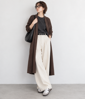ロングニットカーディガン