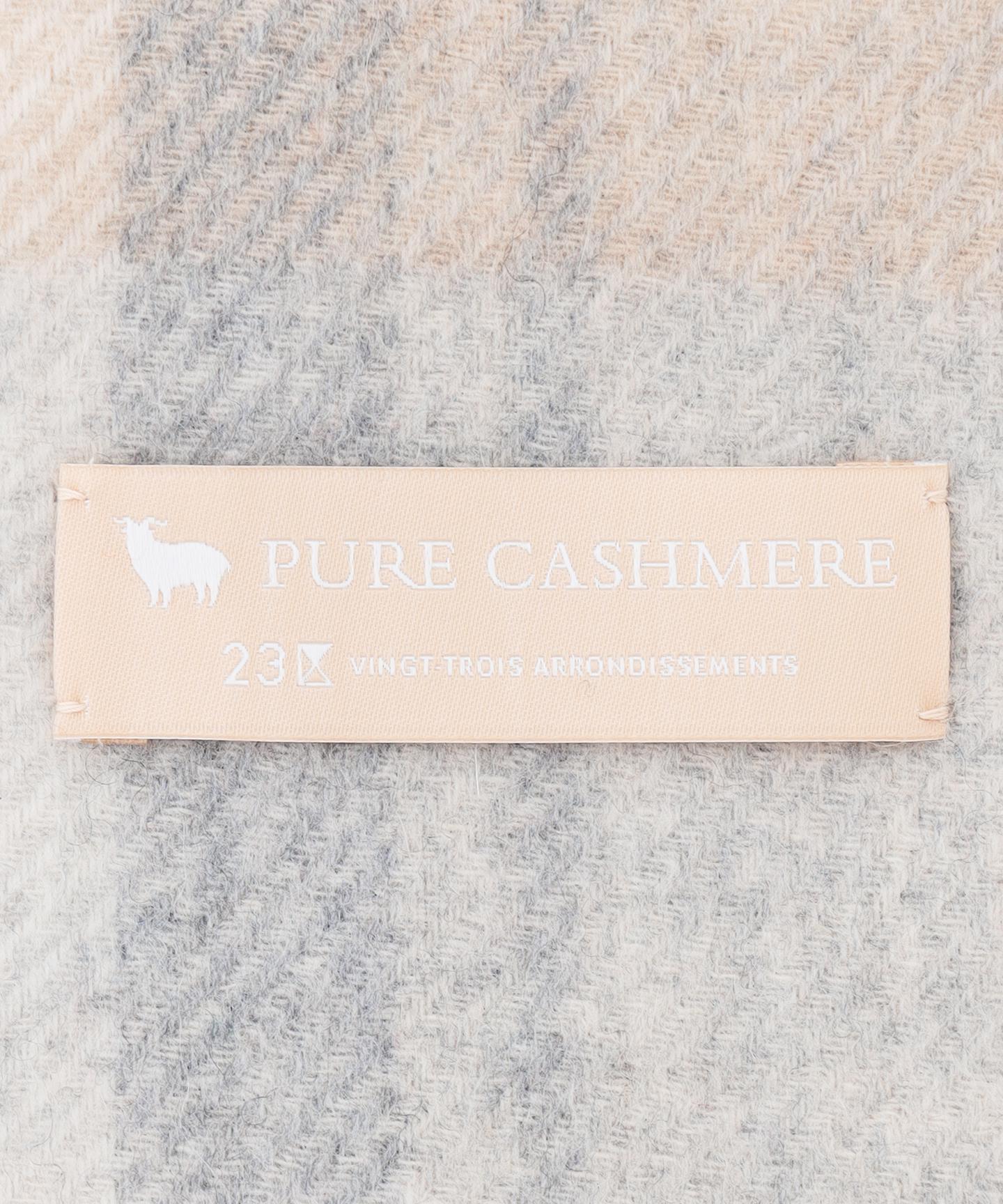 カシミヤ チェック ストール