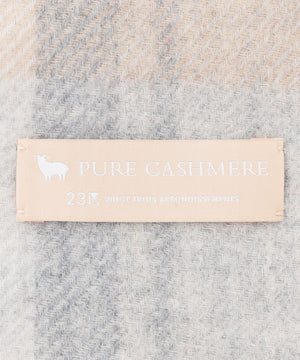 カシミヤ チェック ストール