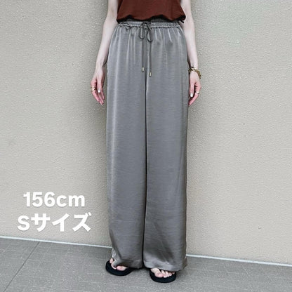 カームサテンイージーパンツ