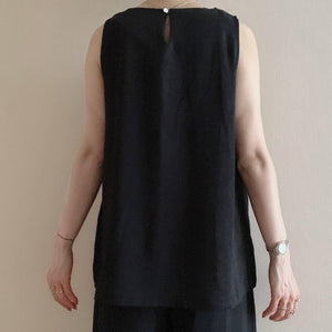 ノースリ ワイドスラックスセットアップ