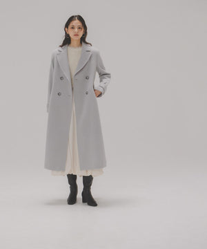 ビッグカラーダブルチェスターコート