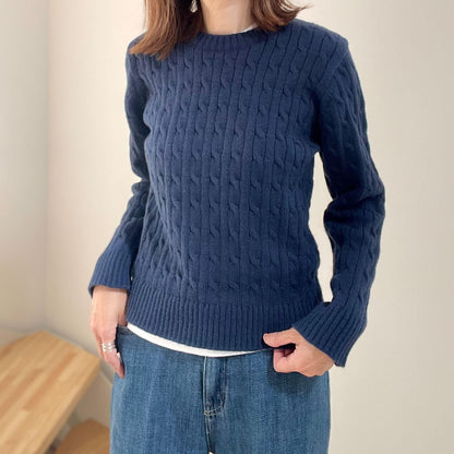 コンパクトケーブルニット