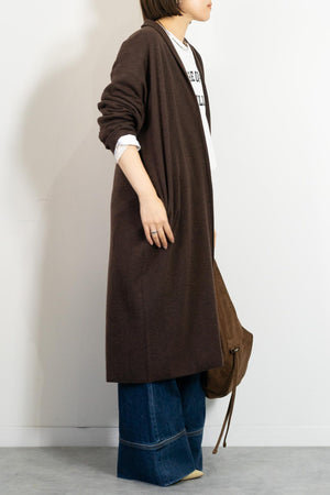 着流しニットコーディガン