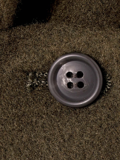 mizuiro ind ウールブレンドスタンドカラーコート