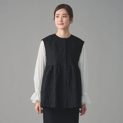 GISHA 2トーン ジャガード ベスト