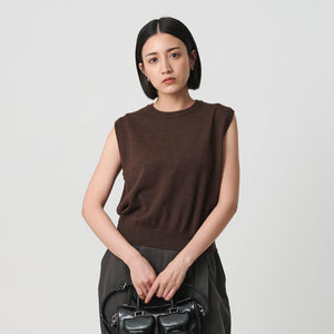 ウール アーガイル&ソリッドベスト