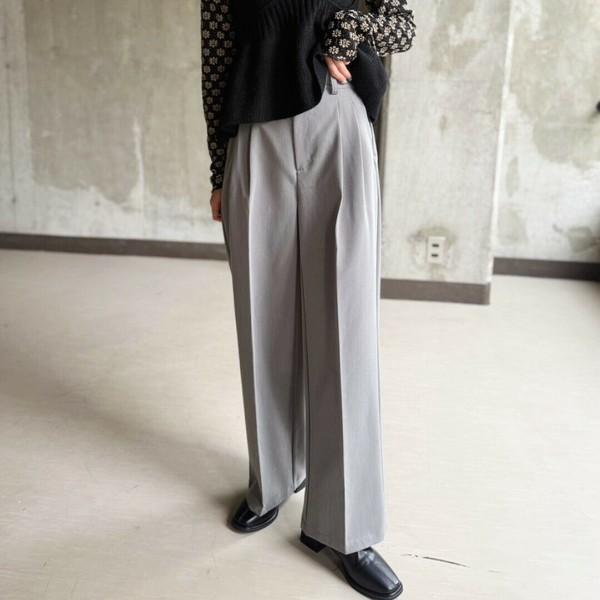 美シルエットストレートパンツ