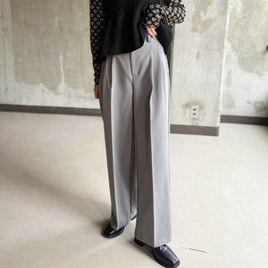 美シルエットストレートパンツ