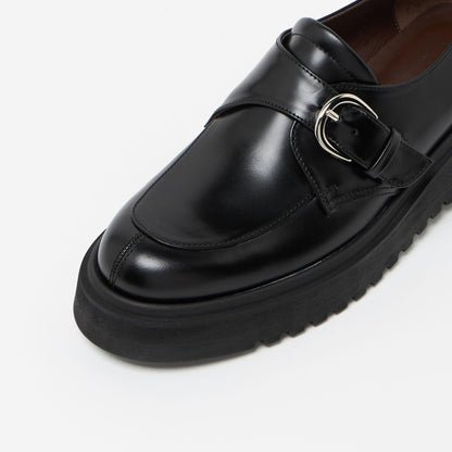 モンクストラップボリュームソールフラット55↑