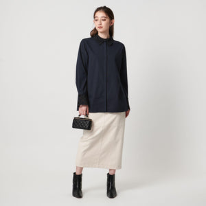 エンブロイダリー カラー シャツ ‐ウォッシャブル‐