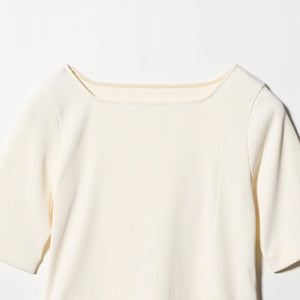 ニットライク スクエアネック カットソー