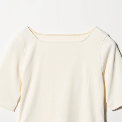 ニットライク スクエアネック カットソー