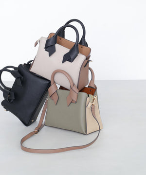 ボクシーリボントートバッグ