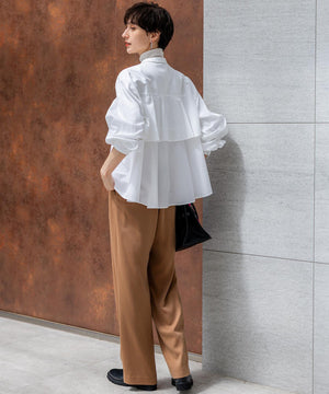 スエーディーサテン ワイド パンツ