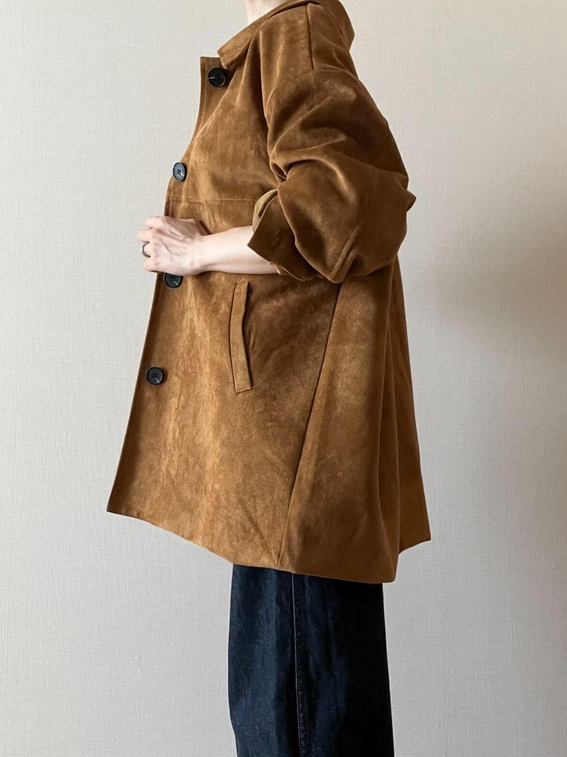 スエードライクオーバージャケット – &DROBE (アンドローブ)