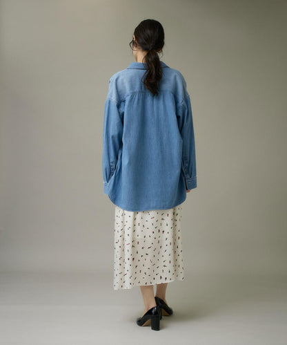 オーバーサイズデニムシャツ