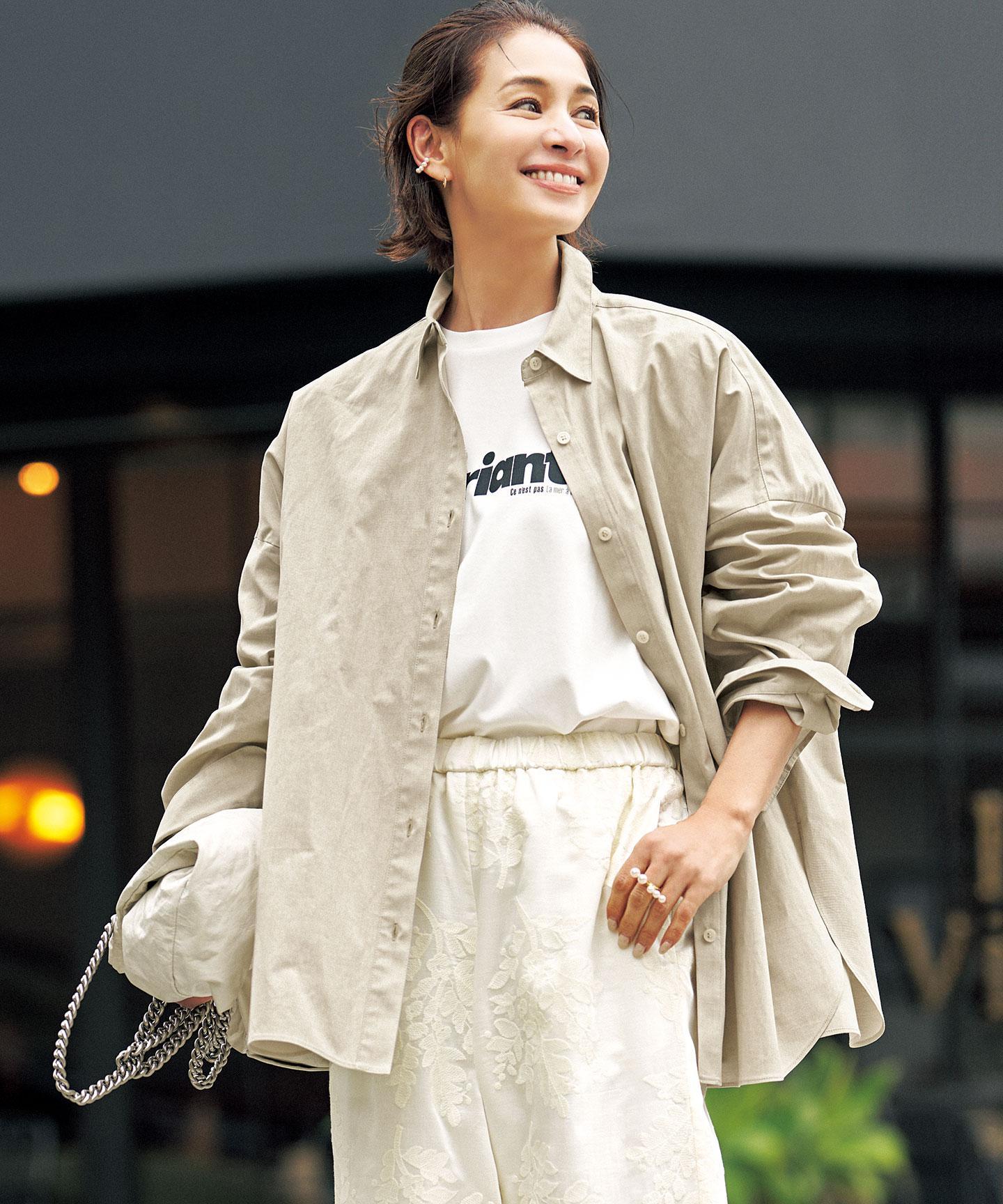 コットン オーバーシャツ