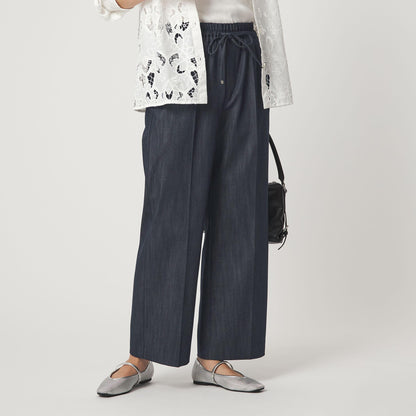 ［size SHORT/TALLあり］ニーハイフレアパンツ デニム 2 ストレッチ